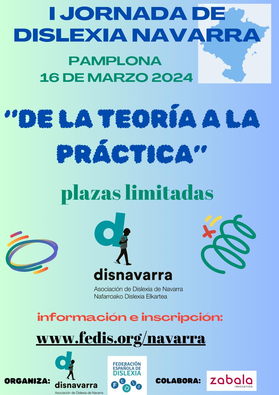I Jornada sobre Dislexia en Navarra “De la teoría a la práctica” (16 de marzo)